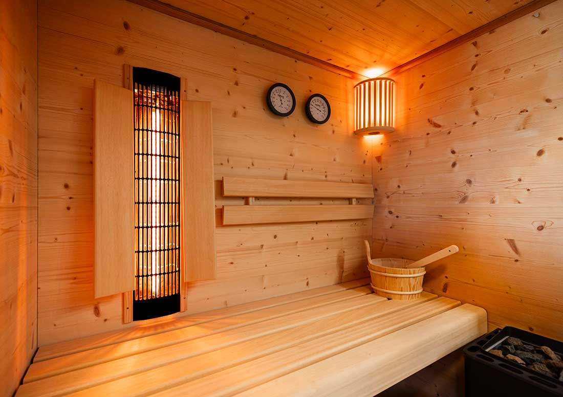 Sauna in der Suite Claudia