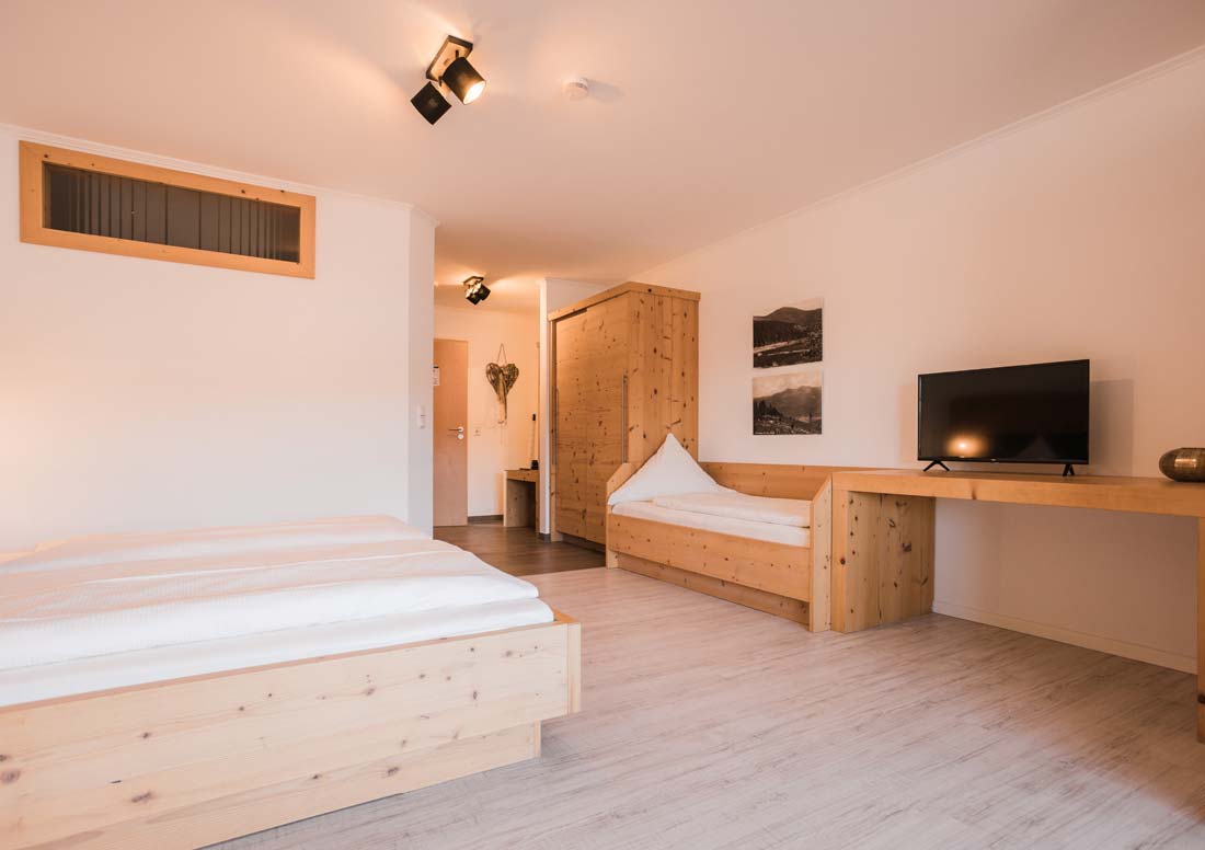 Schlafzimmer in der Landhaus Suite Fanny